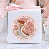 Personalisiertes Foto Bäckerei Runder Aufkleber