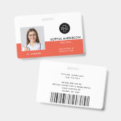 Personalisiertes Foto, Bar-Code, Logo, Abzeichen Ausweis (Vorder- & Rückseite)