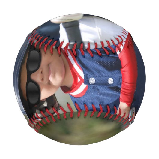 Personalisiertes Foto Baseball (Rückseite)