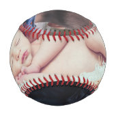 Personalisiertes Foto Baseball (Rückseite)