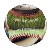 Personalisiertes Foto Baseball (Rückseite)