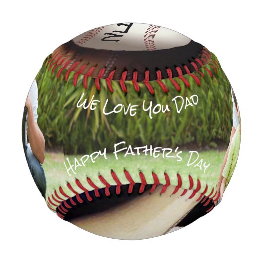 Personalisiertes Foto Baseball (Rückseite)