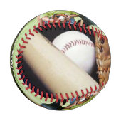 Personalisiertes Foto Baseball (Vorderseite Links)