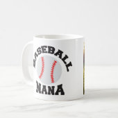 Personalisiertes Foto "Baseball Nana" Tasse (Vorderseite Links)