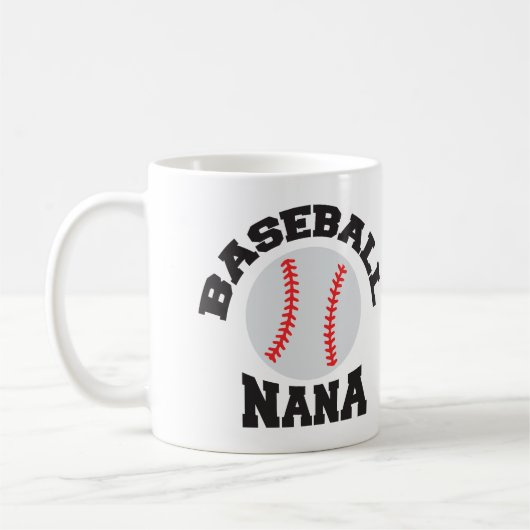 Personalisiertes Foto "Baseball Nana" Tasse (Links)