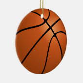 Personalisiertes Foto Basketball Ornament (Rechts)