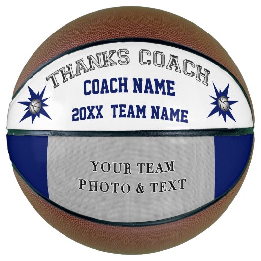 Personalisiertes Foto Basketballgeschenke für Trai Basketball (Vorderseite)