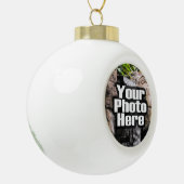 Personalisiertes Foto Bauble Ornament (Links)