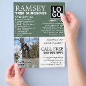 Personalisiertes Foto - Baumchirurg - Arborist Flyer (Hand)