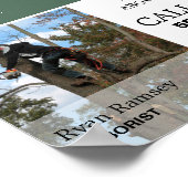 Personalisiertes Foto - Baumchirurg - Arborist Poster (Ecke)