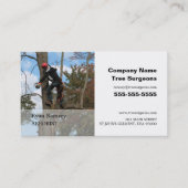 Personalisiertes Foto - Baumchirurg - Arborist Visitenkarte (Vorderseite)