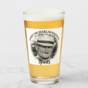 Personalisiertes Foto Beerdigung Keepake Glas