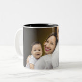Personalisiertes Foto Benutzerdefiniert Bild hinzu Zweifarbige Tasse (Vorderseite Links)