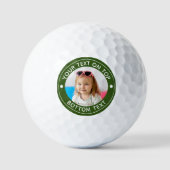 Personalisiertes Foto - benutzerdefinierte Farbe u Golfball (Vorderseite)
