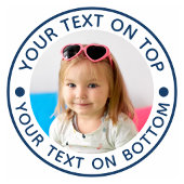 Personalisiertes Foto Benutzerdefinierter Text-Gol Golfball