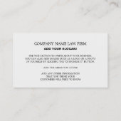 Personalisiertes Foto, Beruflich Visitenkarte (Rückseite)