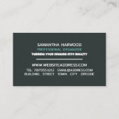 Personalisiertes Foto, Beruflicher Organisator Visitenkarte (Rückseite)