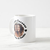 Personalisiertes Foto beste Freunde BESTE FREUNDIN Kaffeetasse (Vorderseite Links)