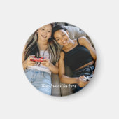 Personalisiertes Foto Beste Freunde für immer Magnet (Vorne)