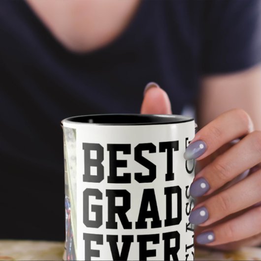 Personalisiertes Foto Beste Grad je Klasse 2024 Tasse