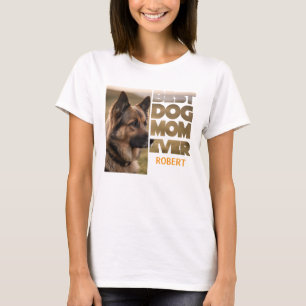 Personalisiertes Foto Beste Hundemutter je T-Shirt
