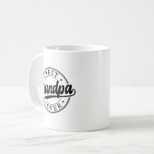 Personalisiertes Foto Beste Opa je Geschenk Kaffeetasse (Vorderseite Links)