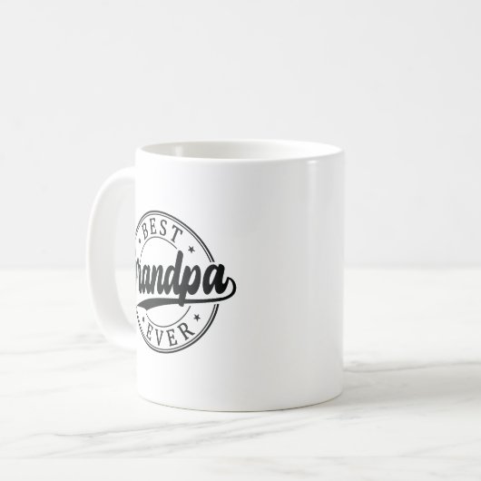 Personalisiertes Foto Beste Opa je Geschenk Kaffeetasse (Vorderseite Links)