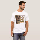 Personalisiertes Foto Bester Hundedad je T-Shirt (Vorne ganz)