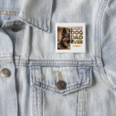 Personalisiertes Foto Bester Hundepapa ever Button (Beispiel)
