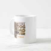 Personalisiertes Foto Bester Hundepapa ever Kaffeetasse (Vorderseite Links)