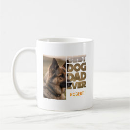 Personalisiertes Foto Bester Hundepapa ever Kaffeetasse
