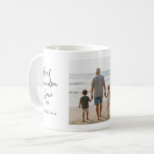 Personalisiertes Foto 'Bester Opa ever' Kaffeetasse (Vorderseite Links)