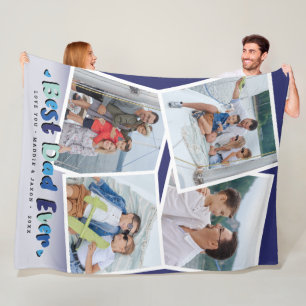Personalisiertes Foto 'Bester Vater aller Zeiten'  Fleecedecke
