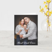 Personalisiertes Foto Bester Vater je Karte (Gelbe Blume)