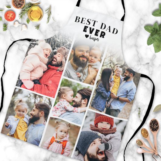 Personalisiertes Foto Bester Vater je Schürze