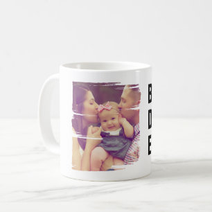 Personalisiertes Foto Bester Vater je Vatertag Kaffeetasse