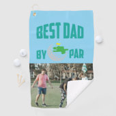Personalisiertes Foto Bester Vater Par Golfhandtuch (Insitu)