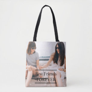 Personalisiertes Foto Bewährte Freunde für immer T Tasche