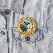 Personalisiertes Foto billig Goldener Jubiläum Fav Button (Beispiel)