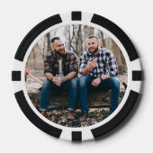 Personalisiertes Foto Black 5000 Value Game Pokerchips (Vorderseite)