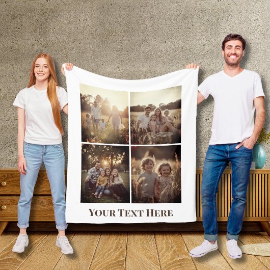 Personalisiertes Foto-Blanket-Collage Fleecedecke