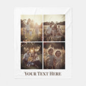 Personalisiertes Foto-Blanket-Collage Fleecedecke (Vorderseite)