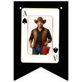 Personalisiertes Foto Bunting, Custom Casino Poker Wimpelkette (Zweite Fahne)