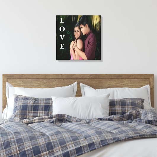 Personalisiertes Foto Canvas drucken Leinwanddruck (Insitu (Schlafzimmer))