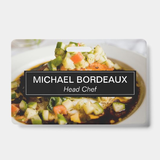 Personalisiertes Foto Catering Ausweis (Vorderseite)