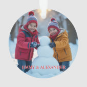 Personalisiertes Foto | Christmas Ornament (Rückseite)