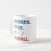 Personalisiertes Foto, Coffee & Baseball Tasse (Vorderseite Links)