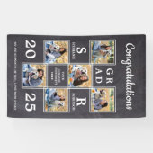 Personalisiertes Foto Collage Congratulation Gradu Banner (Horizontal)