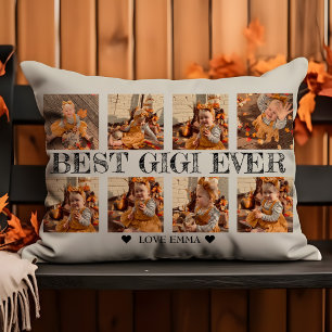 Personalisiertes Foto Collage Geschenk Beste Gigi  Dekokissen