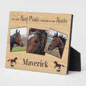 Personalisiertes Foto Collage Horse Memorial Fotoplatte (Seite)